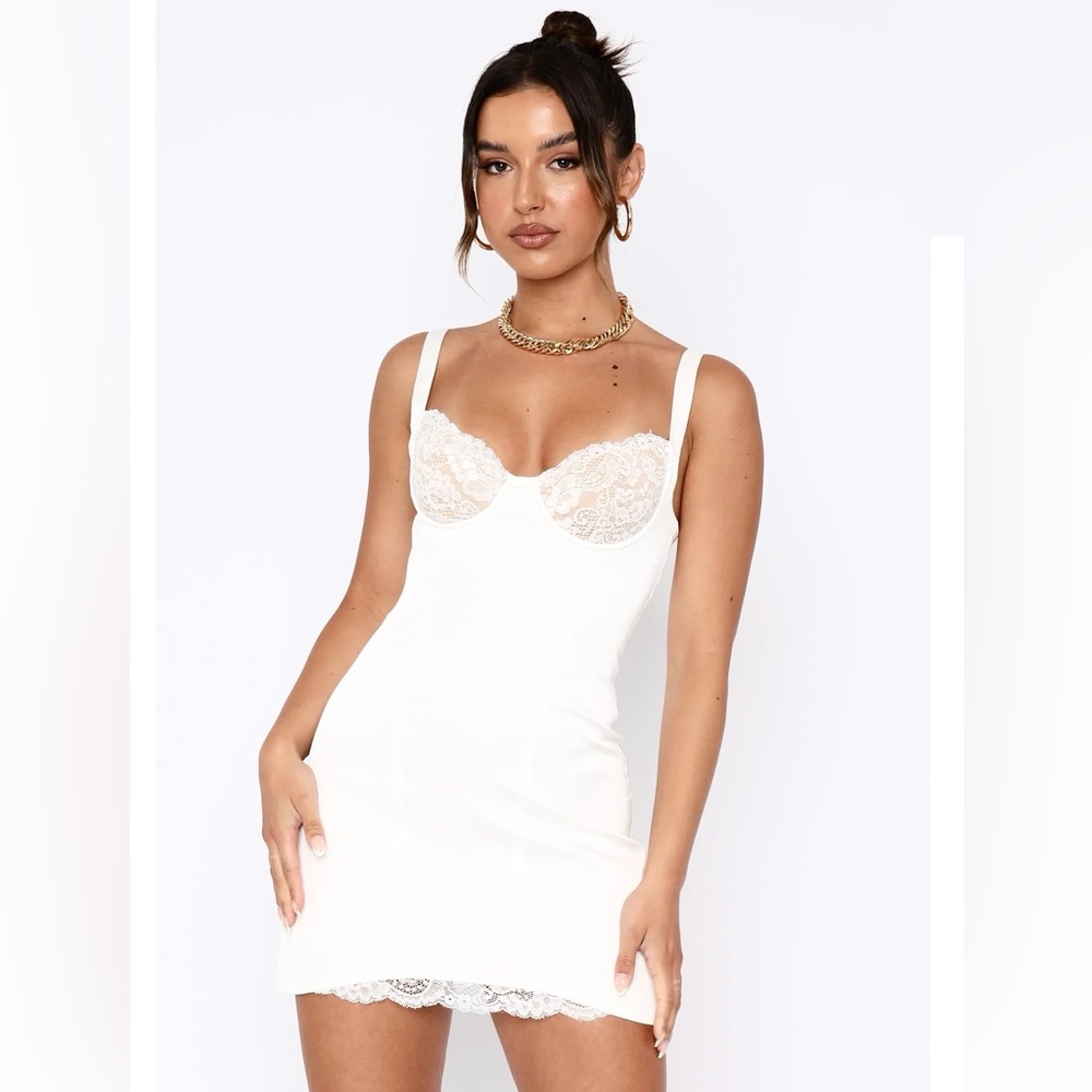 White Fox Boutique  | Admire You Mini Dress White |Size M